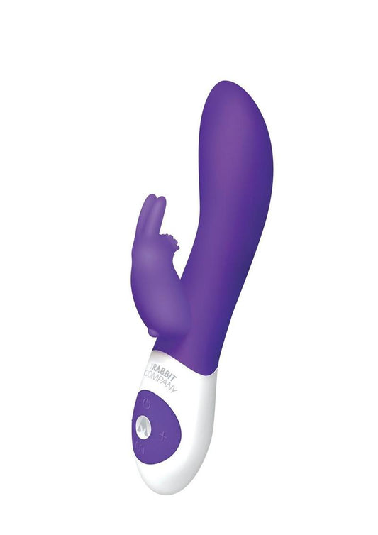 The Classic Rabbit Rechargeable Silicone G-Spot Vibrator - Purple