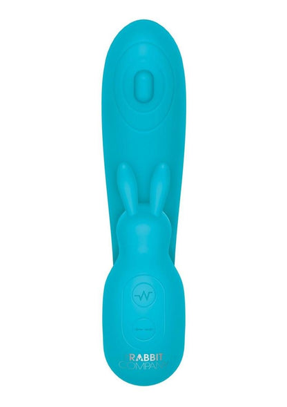 The Internal Rabbit Rechargeable Silicone Vibrator - Blue