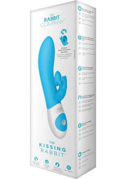 The Kissing Rabbit Rechargeable Silicone Vibrator with Clitoral Suction