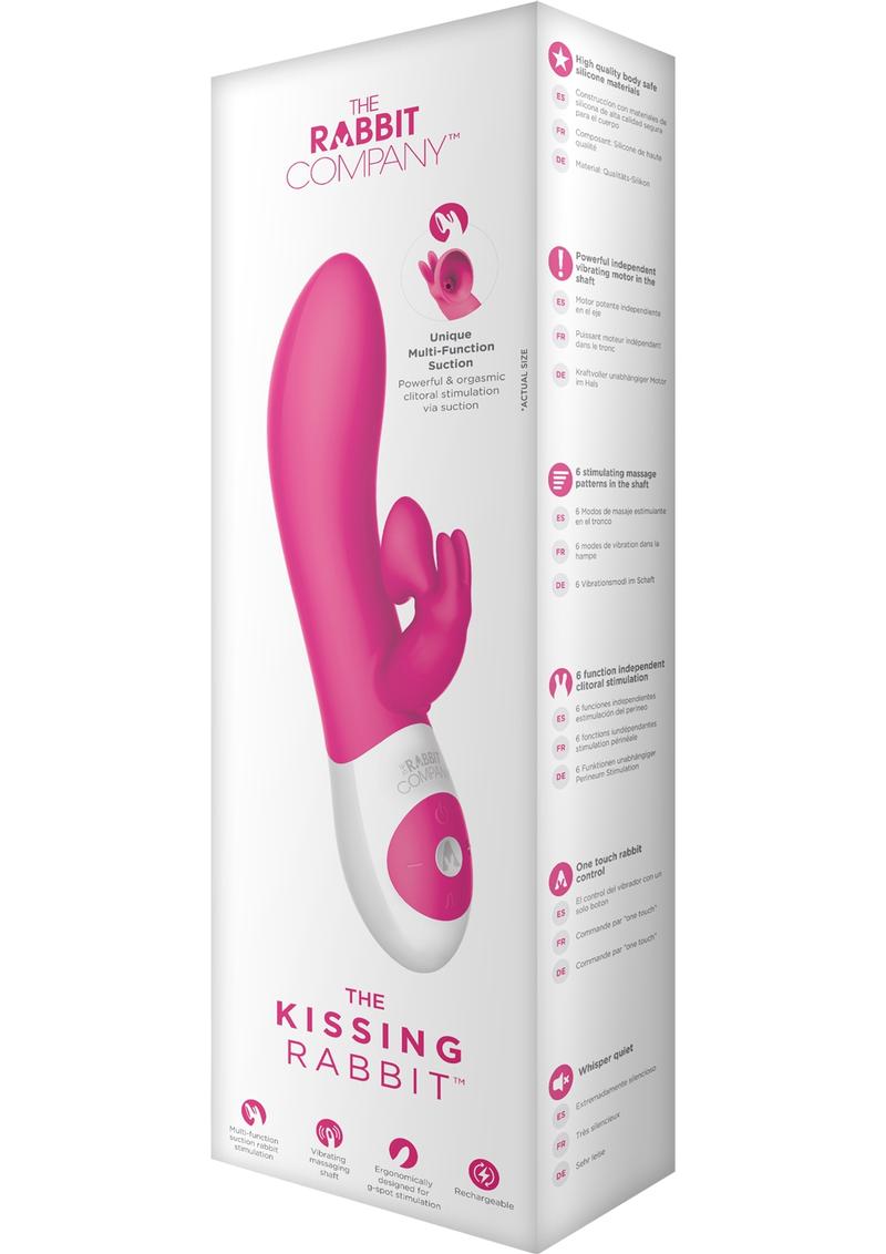 The Kissing Rabbit Rechargeable Silicone Vibrator with Clitoral Suction