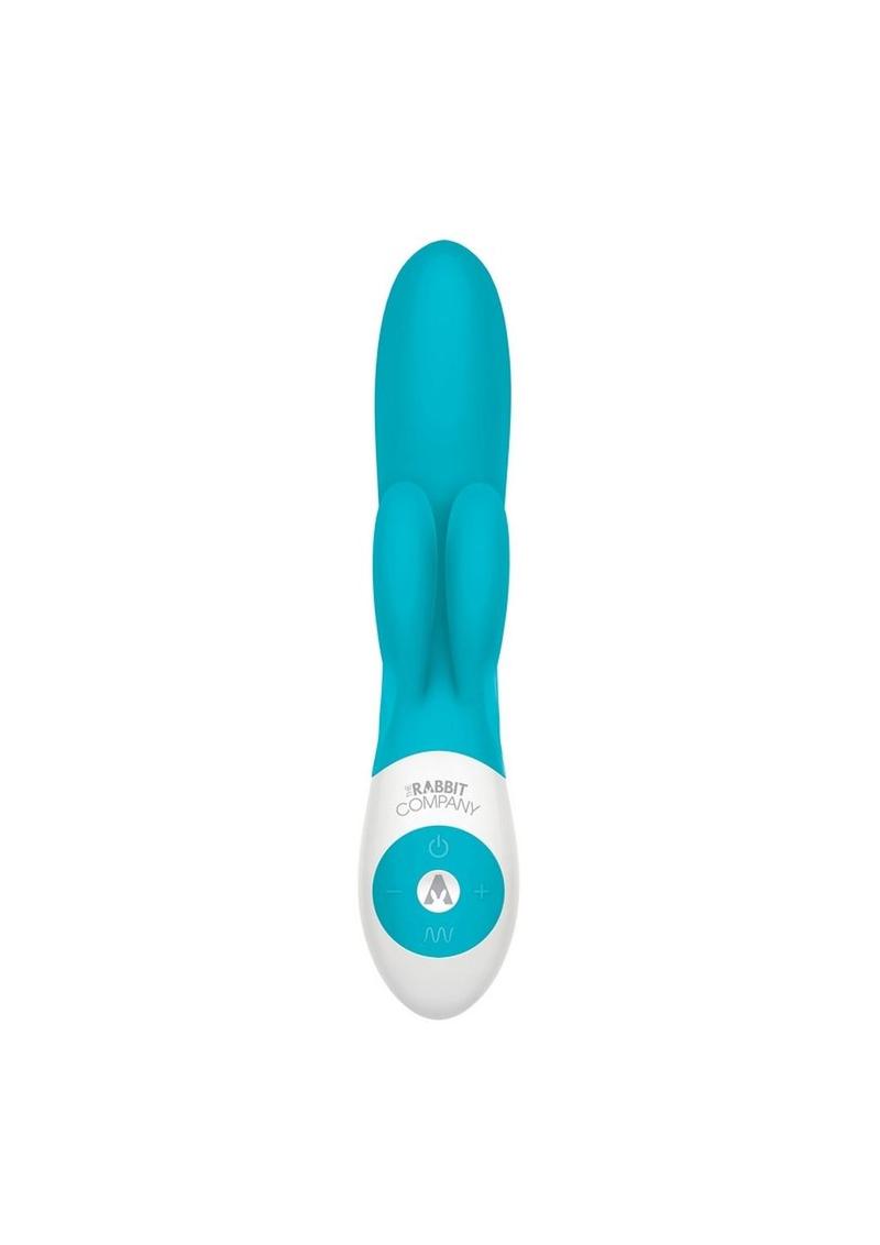 The Rumbly Rabbit Rechargeable Silicone Rabbit Vibrator - Blue