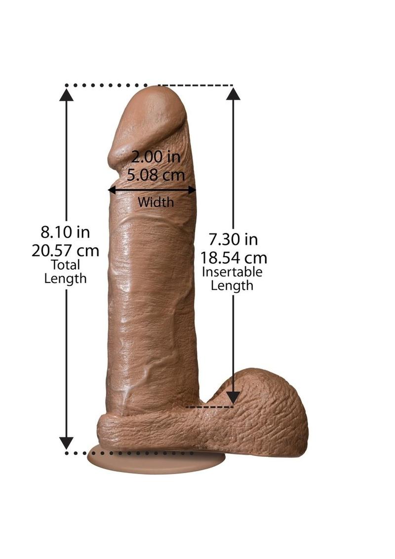 The Realistic Cock Dildo - Caramel - 8in