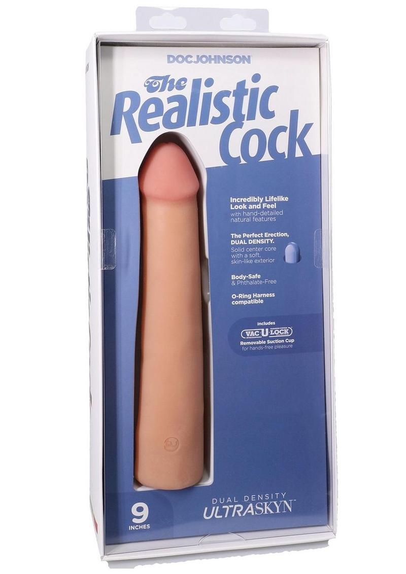 The Realistic Cock Ultraskyn Removable Vac-U-Lock Suction Cup