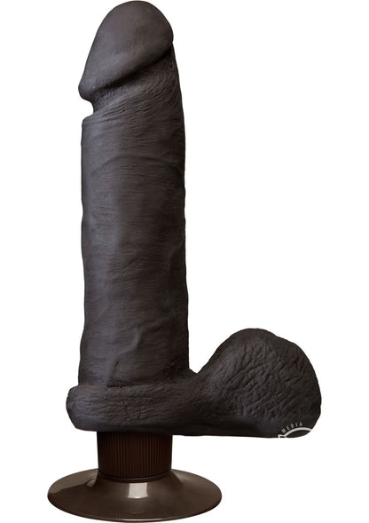 The Realistic Cock Ultraskyn Vibrating Dildo - Black - 8in