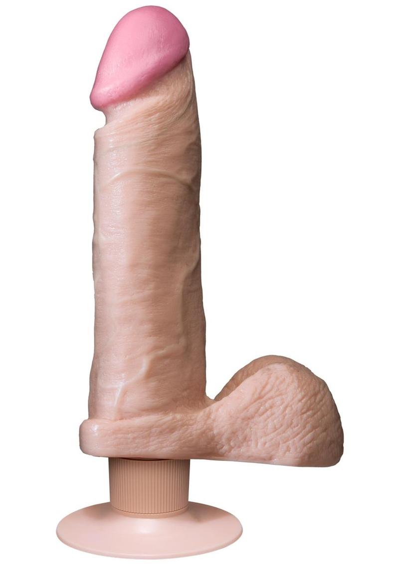 The Realistic Cock Vibrating Dildo - Vanilla - 8in