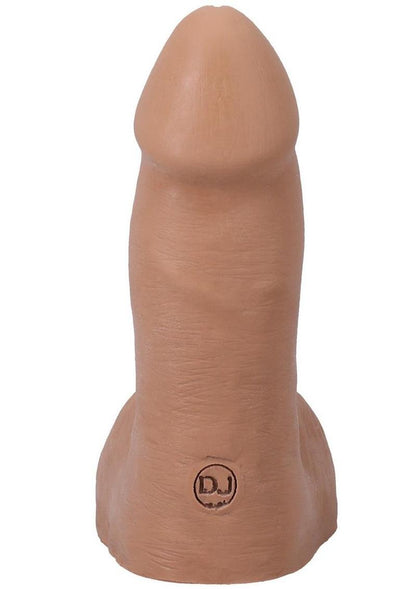 The Realistic Cock with Balls Ultraskyn Removable Vac-U-Lock Suction Cup - Caramel - 5in