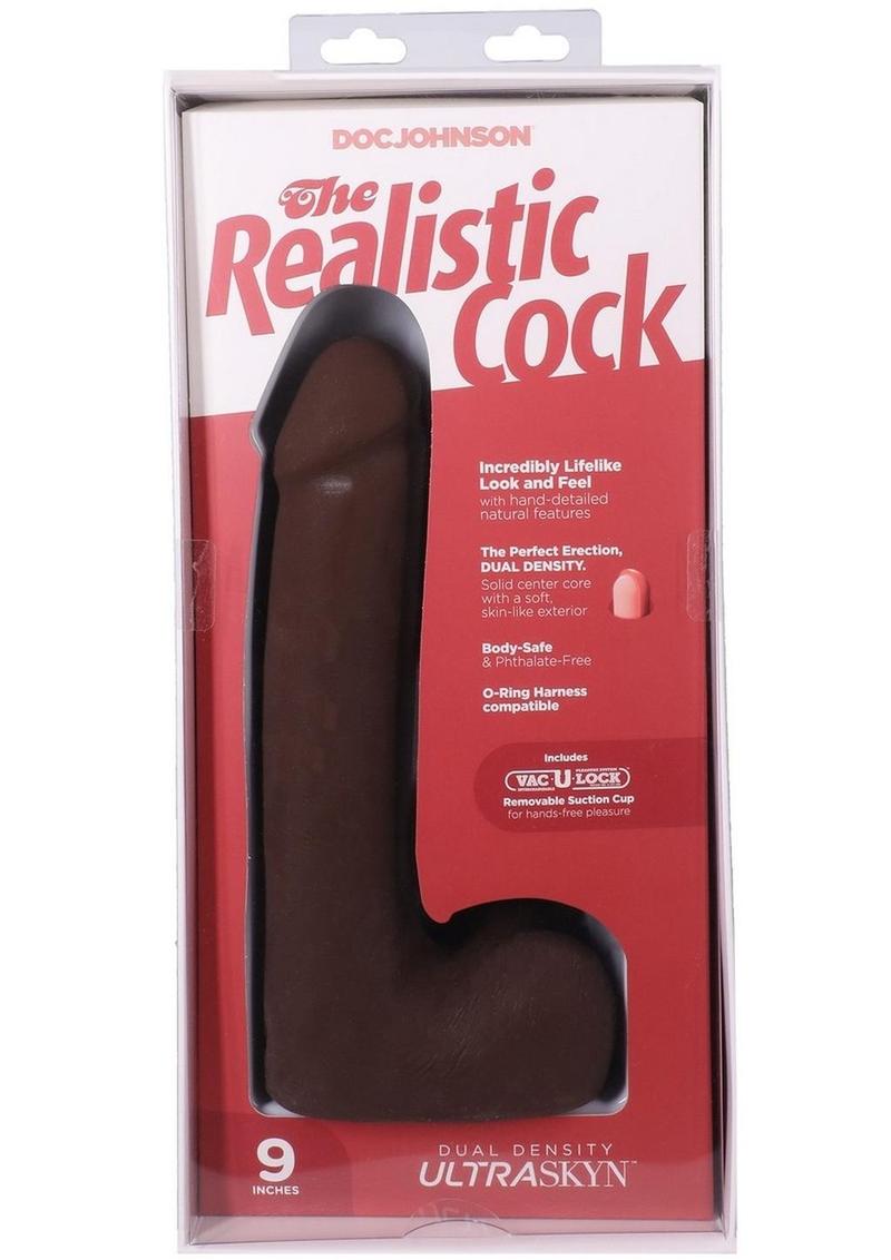 The Realistic Cock with Balls Ultraskyn Removable Vac-U-Lock Suction Cup