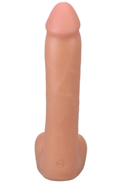 The Realistic Cock with Balls Ultraskyn Removable Vac-U-Lock Suction Cup - Vanilla - 9in