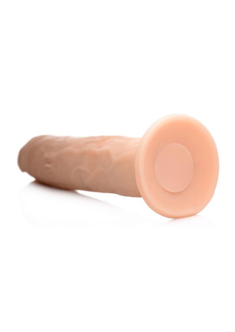 Thump It Rechargeable Silicone Thumping (Large) 8.7in Dildo with Remote Control - Vanilla - Large