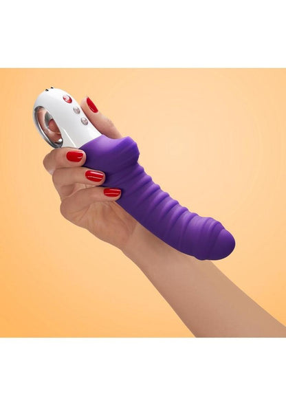 Tiger G5 Silicone Vibrator - Purple/Violet