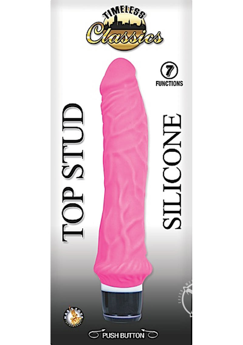 Timeless Classics Top Stud Silicone Vibrator - Pink