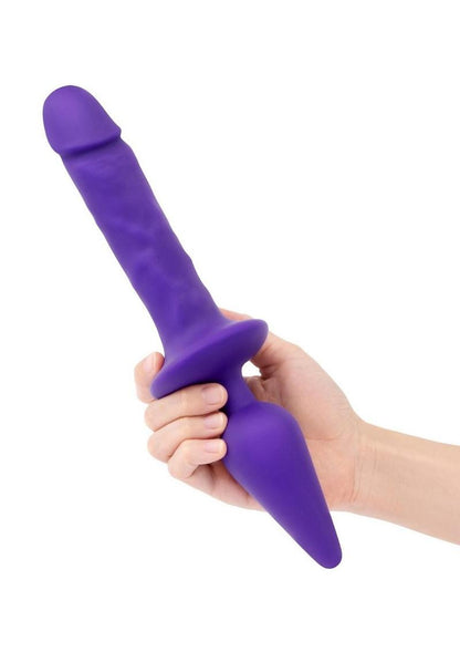 Together Toys Double Pleasure Rechargeable Silicone Couples Vibrator - Purple