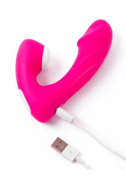 Together Toys Internal Kisses Silicone Rechargeable Dual Stimulation Vibrator with Remote Control