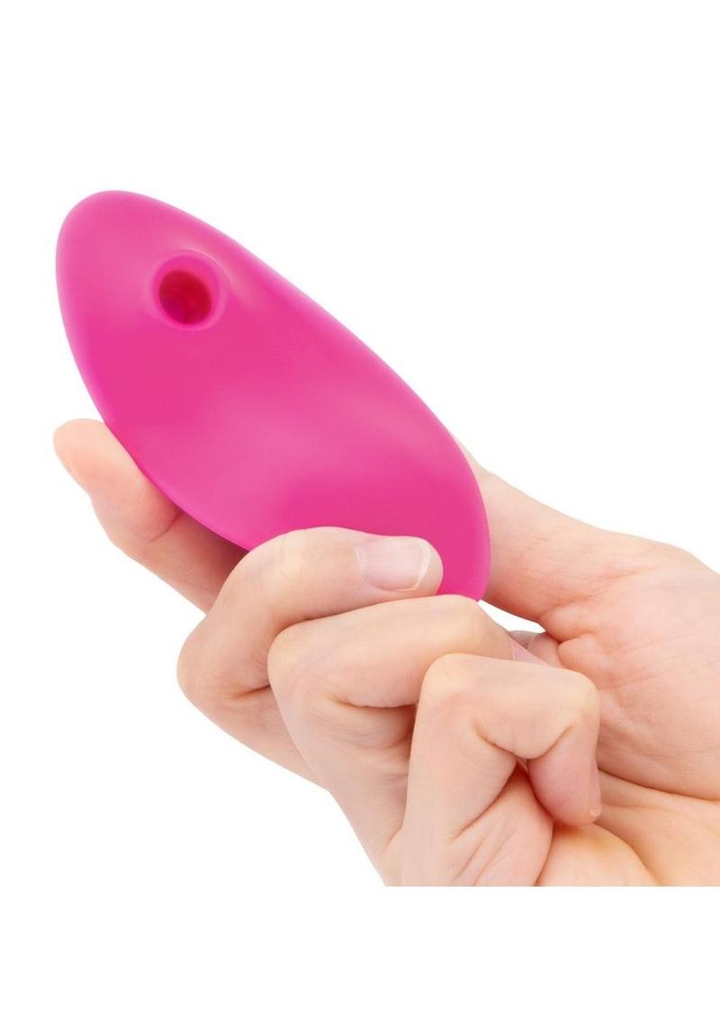 Together Toys Suck N' Go Rechargeable Silicone Clitoral Stimulator with Remote - Pink/White