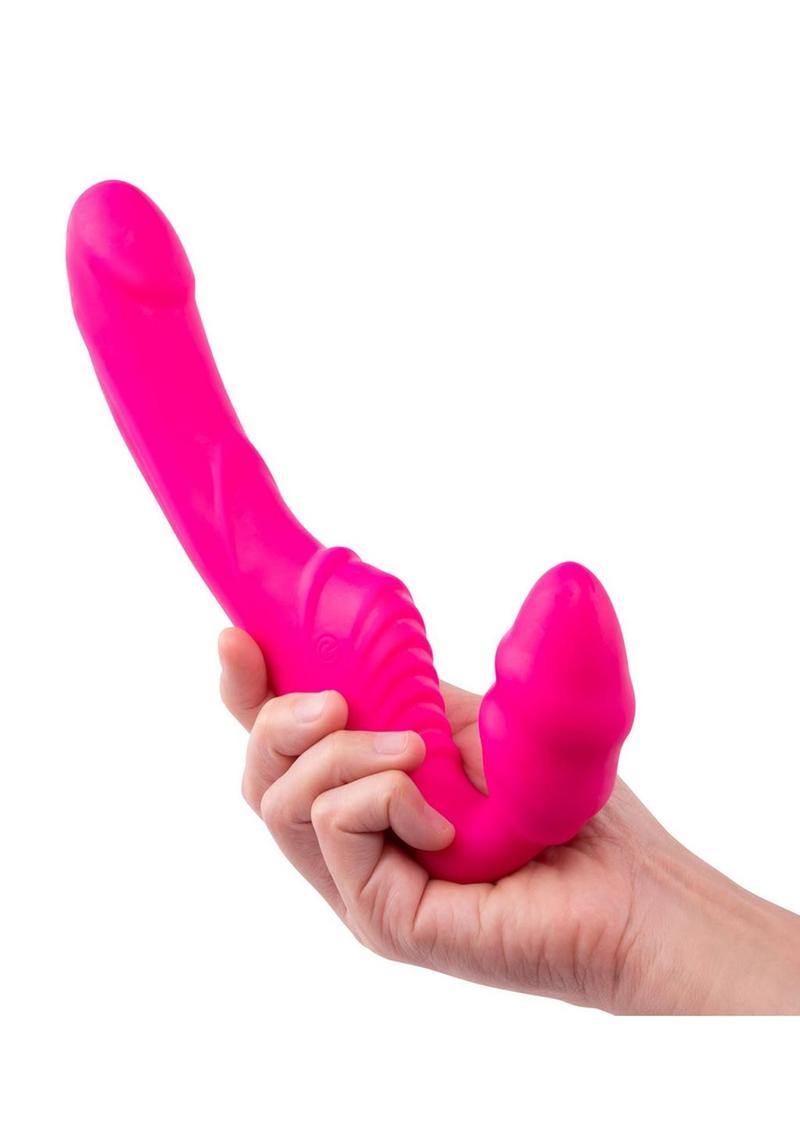 Together Toys Together Silicone Rechargeable Remote Control Strapless Strap-On Vibrator - Pink