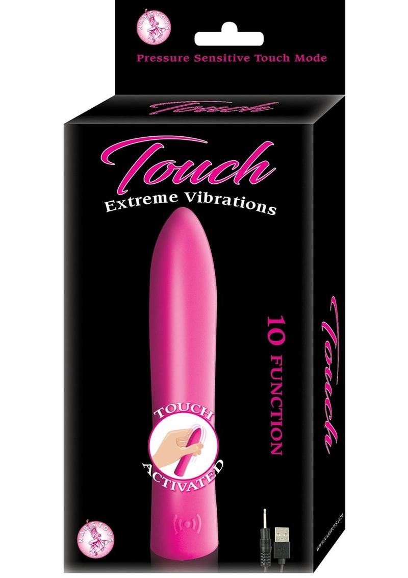 Touch Extreme Vibrations Rechargeable Silicone Vibrator - Pink