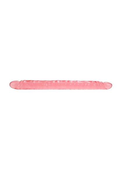 Translucence Viened Super Slim Dildo - Pink - 17.5in