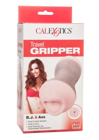 Travel Gripper Dual Density Stroker - Mouth and Ass