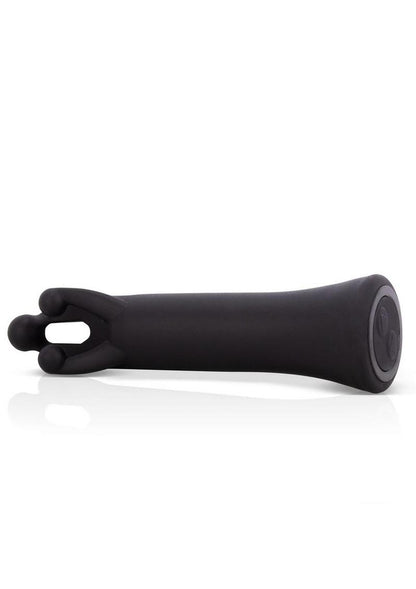 Tri It Silicone USB Rechargeable Clitoral Stimulation Vibrator Waterproof - Black