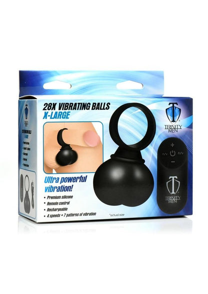 Trinity Men 28x Rechargeable Silicone Vibrating Balls with Remote