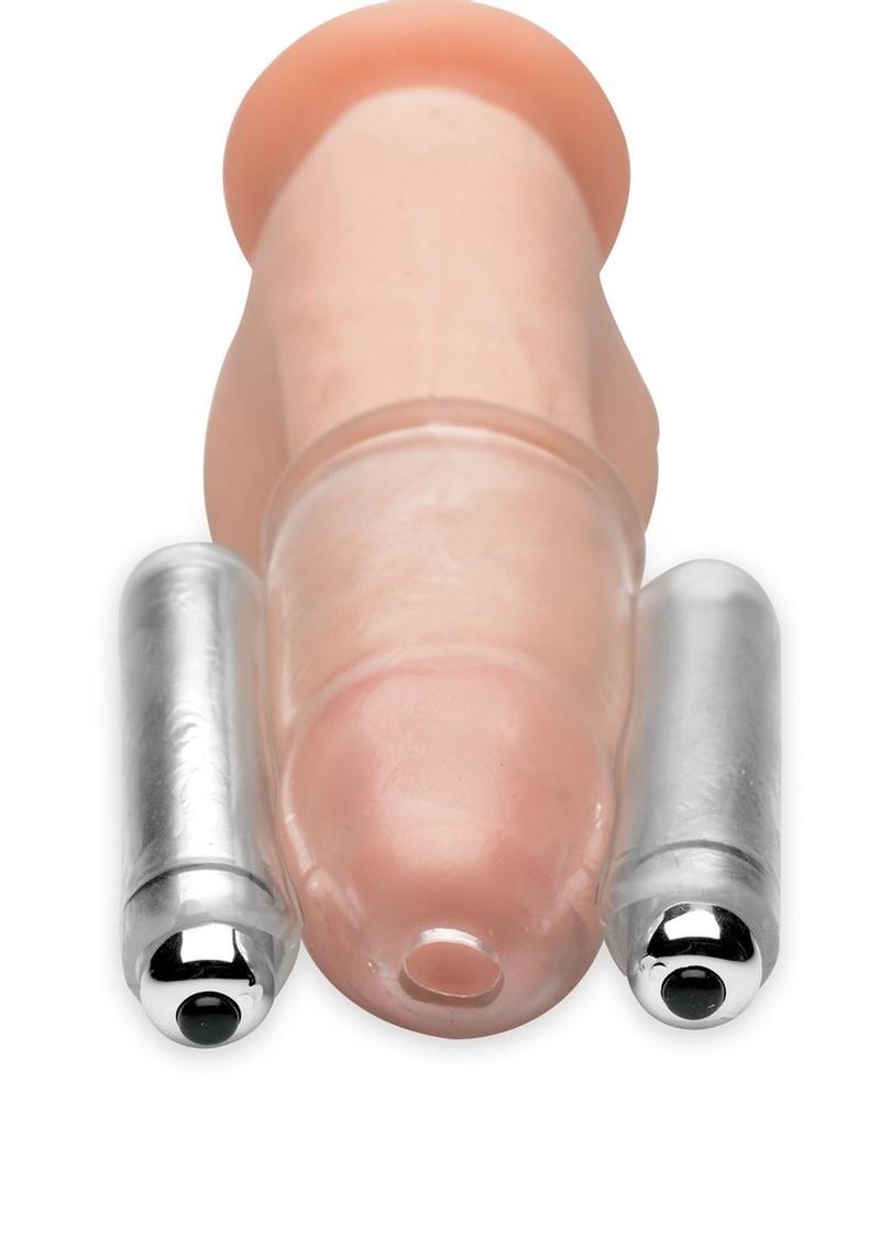 Trinity Men Dual Vibrating Penis Head Teaser - Clear