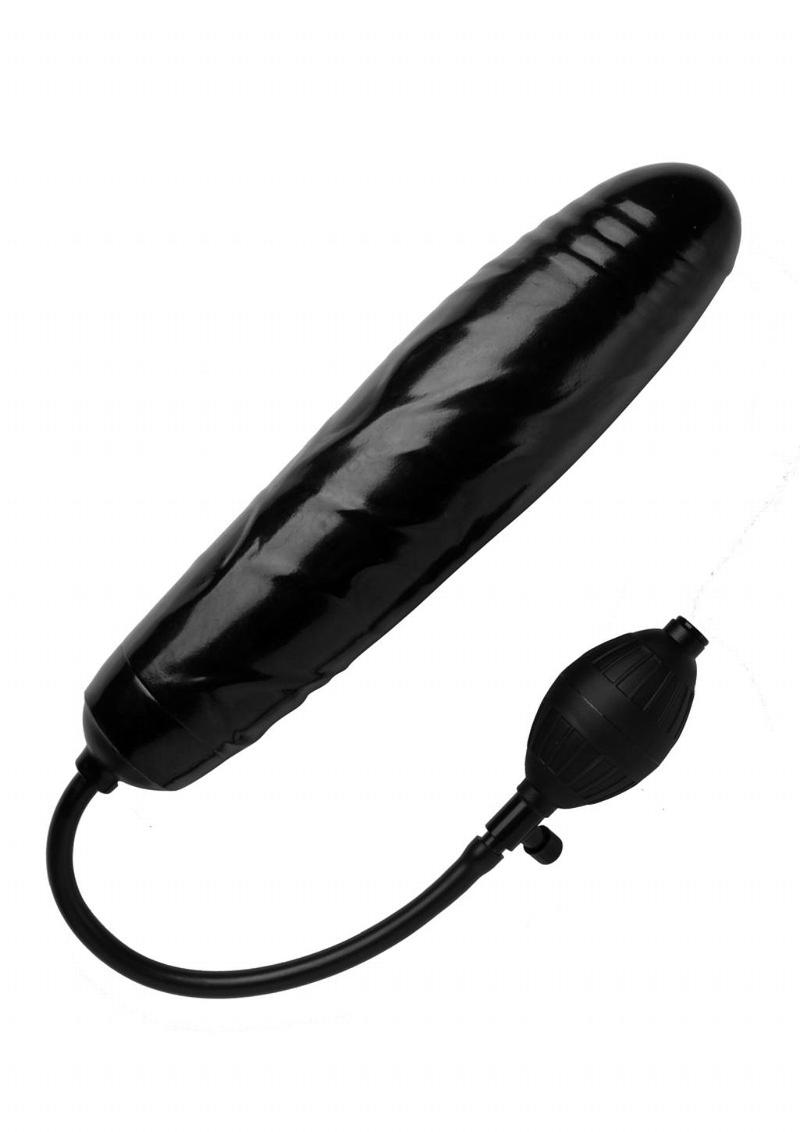 Trinity Men Inflatable 11in Dildo - Black