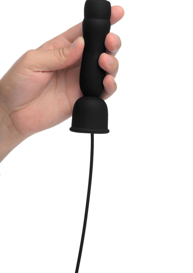 Trinity Men Penis Head Teaser with Uretheral Insert - Black