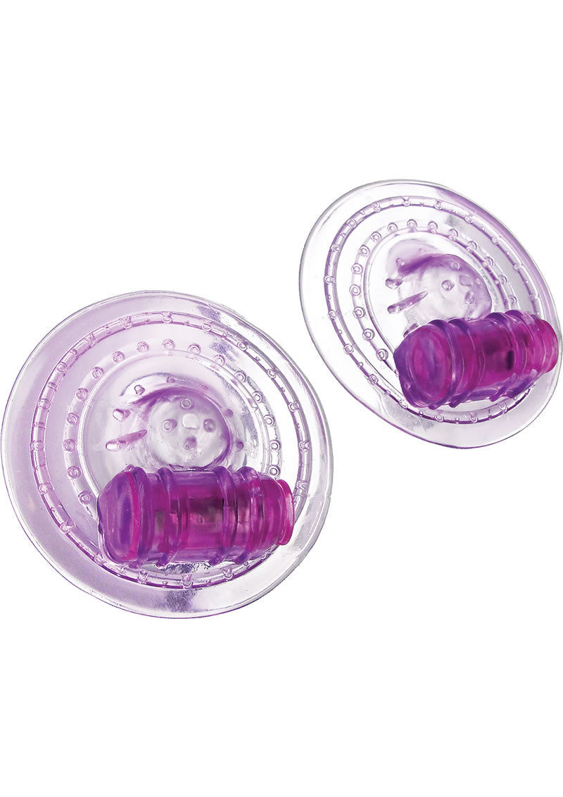 Trinity Vibes Razzle - Vibrating Nipple Pads - Purple