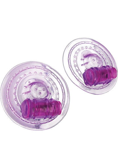 Trinity Vibes Razzle - Vibrating Nipple Pads - Purple