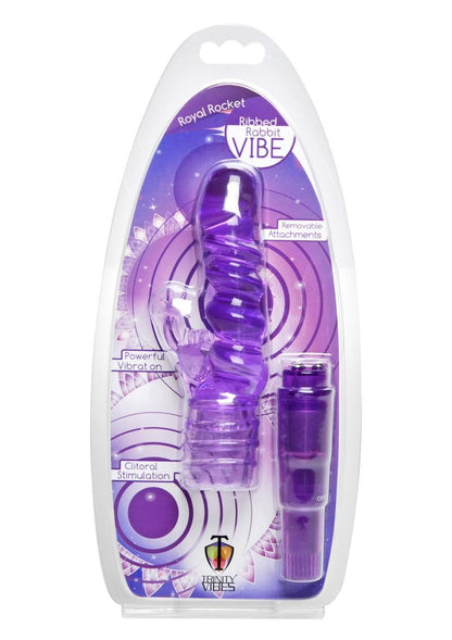 Trinity Vibes Royal Rocket Ribbed Rabbit Vibrator