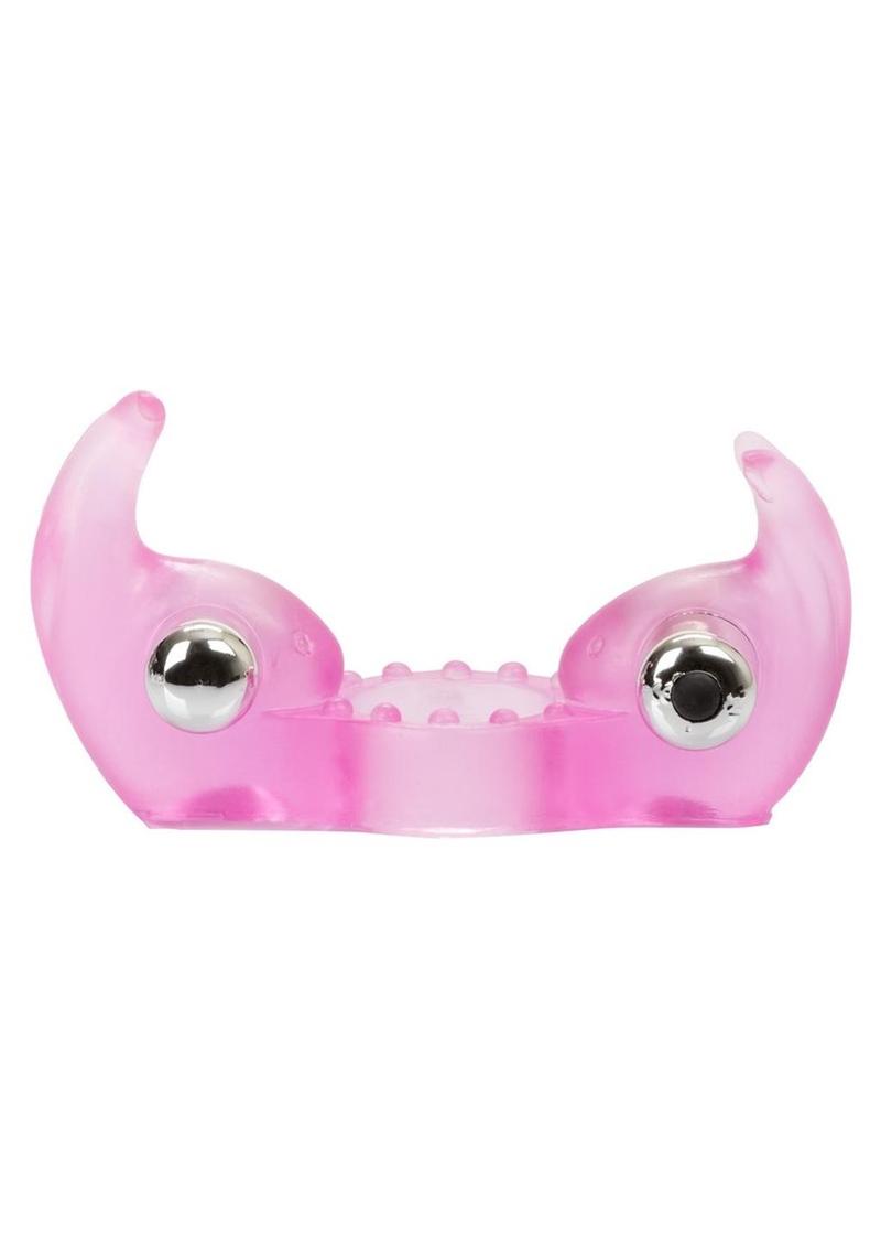 Triple Orgasms Enhancer Vibrating Cock Ring with Clitoral Stimulation