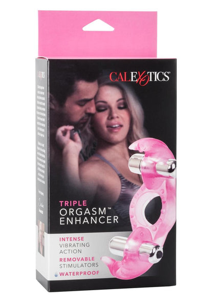 Triple Orgasms Enhancer Vibrating Cock Ring with Clitoral Stimulation