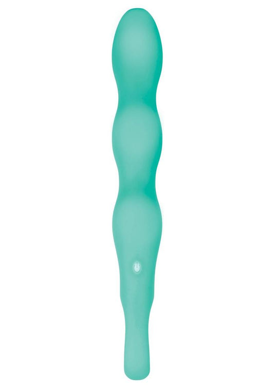 Triple Teaser Silicone Rechargeable Triple Motor Vibrator - Aqua/Teal