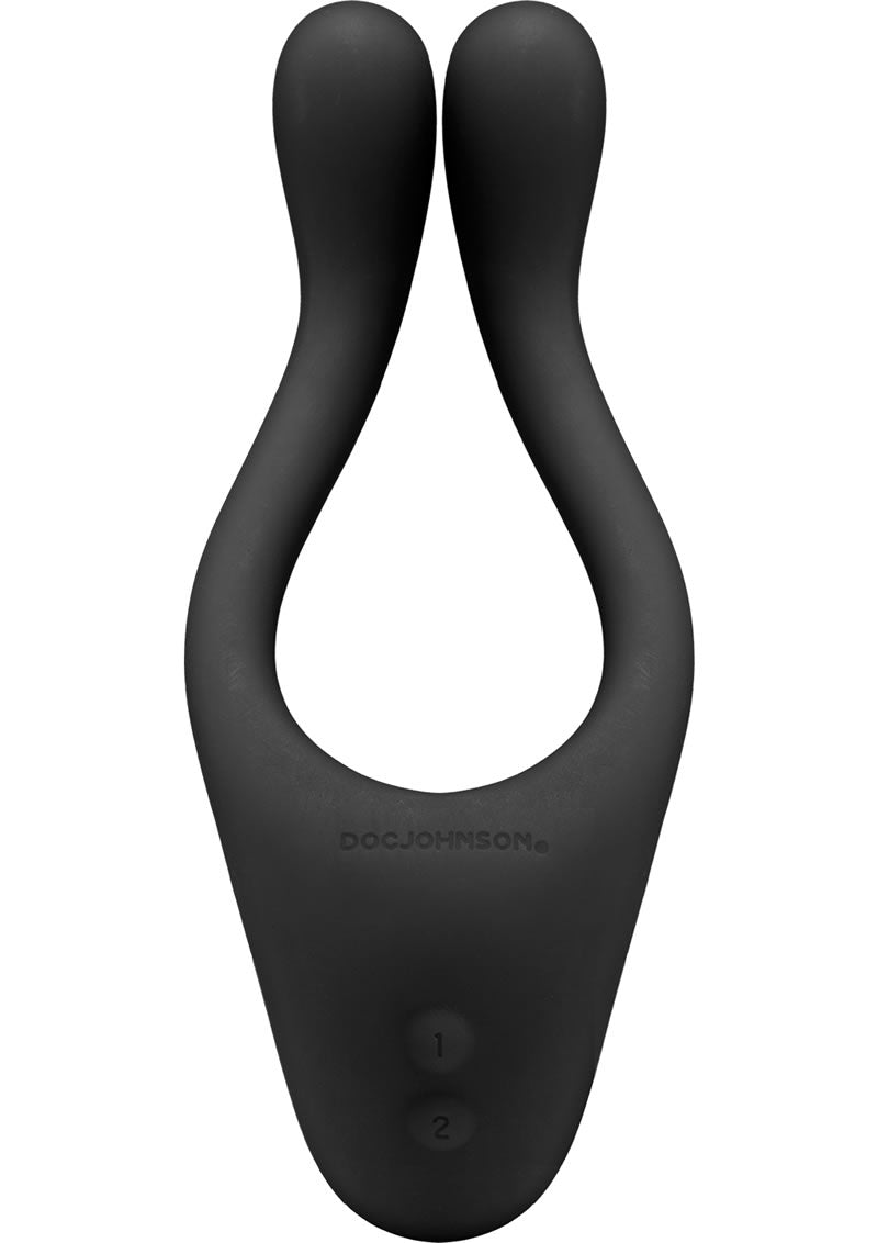 Tryst Rechargeable Multi Erogenous Zone Silicone Massager Waterproof - Black