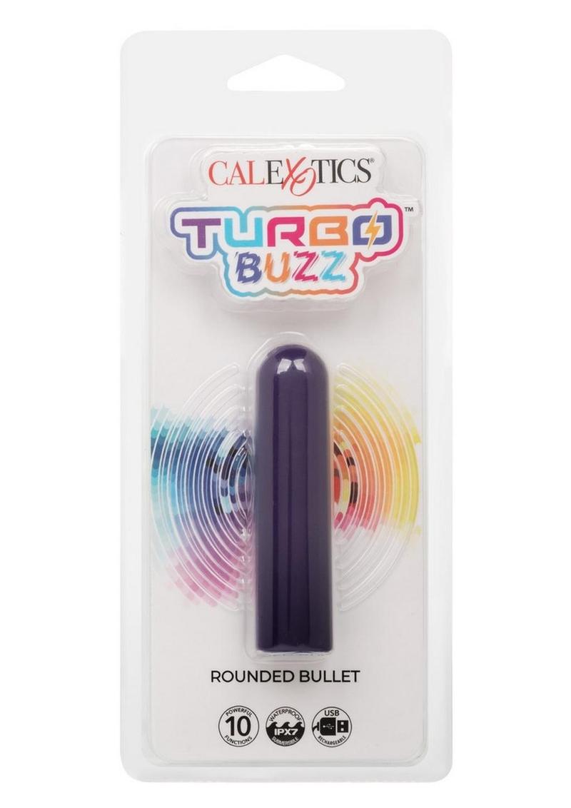 Turbo Buzz Rechargeable Rounded Bullet - Purple