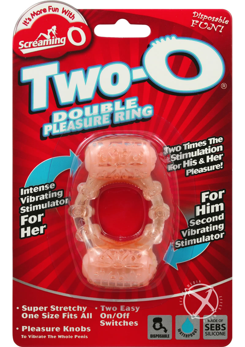 Two-O Double Pleasure Ring Silicone Cock Ring