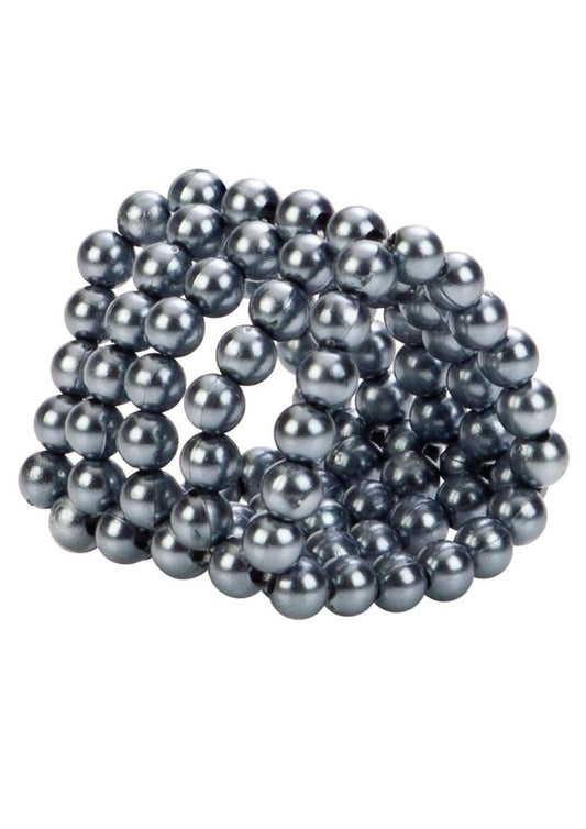 Ultimate Stroker Beads Cock Ring - Silver