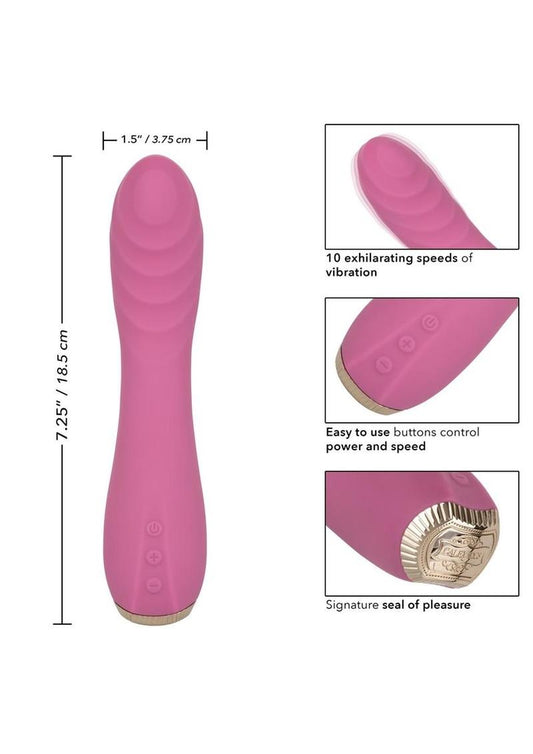 Uncorked Pinot Silicone Rechargeable Vibrator - Pink