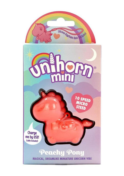 Unihorn Mini Peachy Pony Rechargeable Silicone Clitoral Vibrator