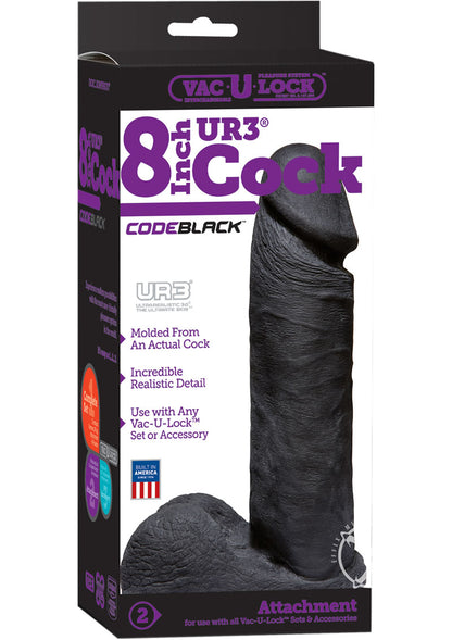 Vac-U-Lock Codeblack Ultraskyn Dildo