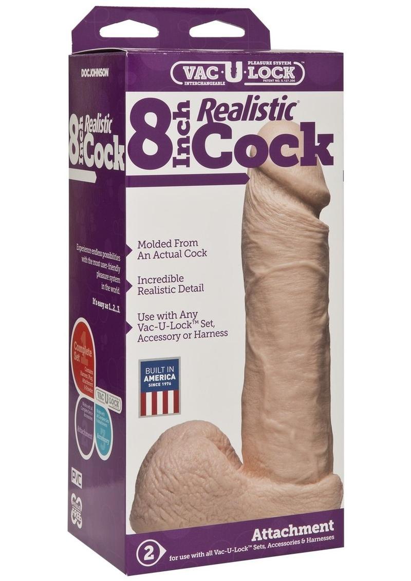 Vac-U-Lock Realistic Dildo