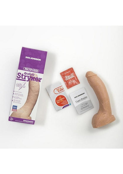 Vac-U-Lock Realistic Stryker Dildo - Vanilla - 9in