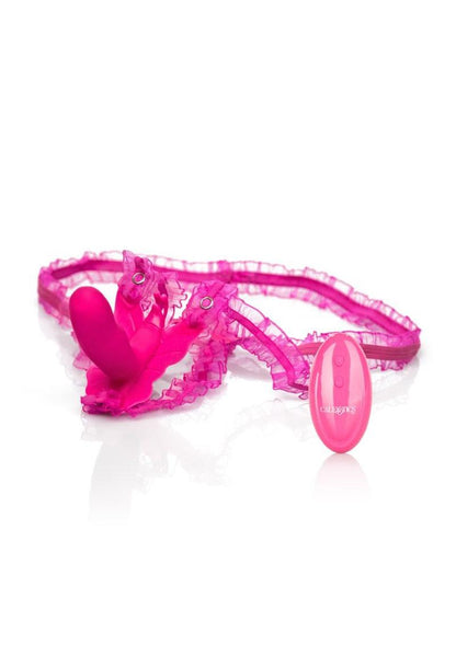 Venus Butterfly Silicone Remote Venus Penis USB Rechargeable Waterproof - Pink