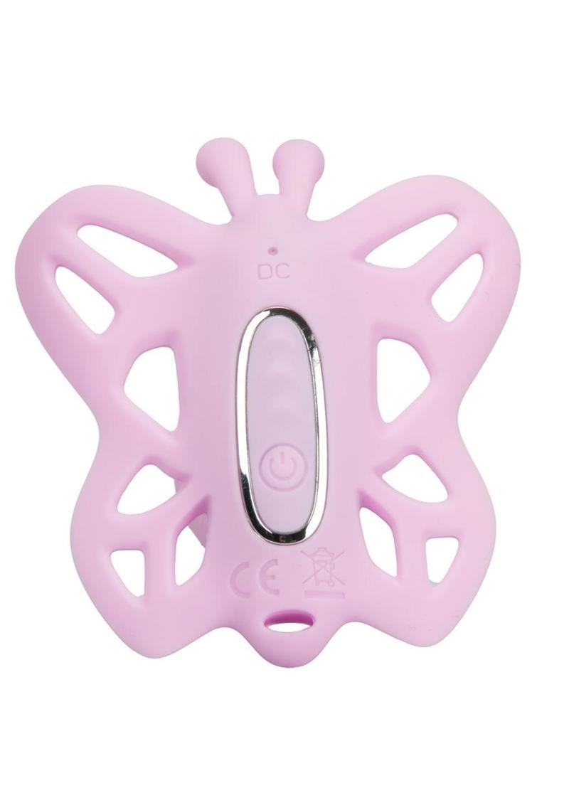 Venus Butterfly Venus G Silicone Rechargeable Strap-On with Remote Control - Pink