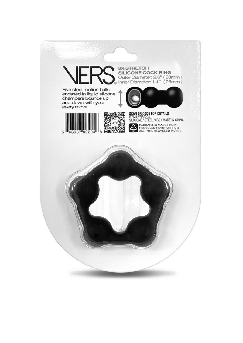 Vers Motion Ball Cock Ring - Black