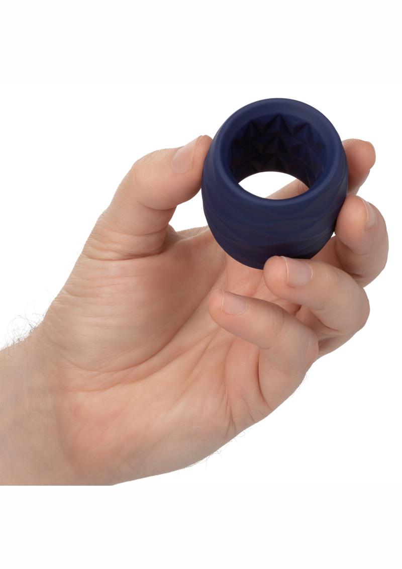 Viceroy Reverse Endurance Ring Silicone Cock Ring - Blue