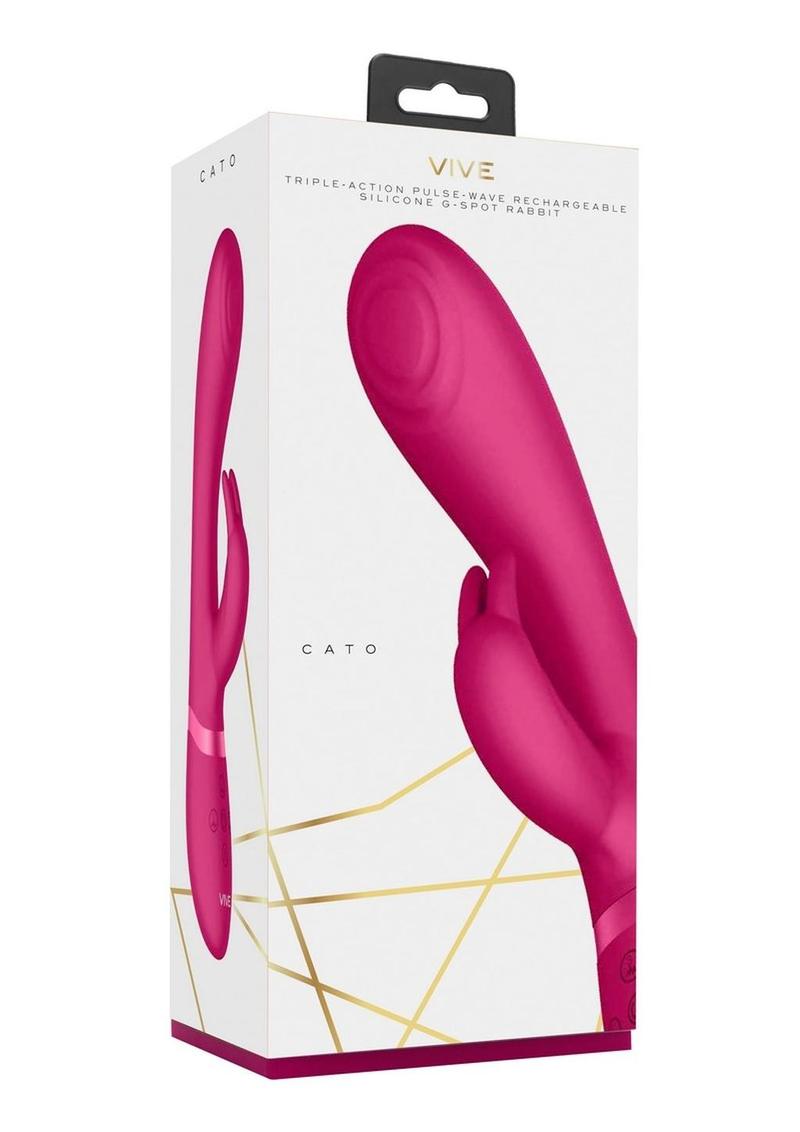 Vive Cato Pulse Wave Rechargeable Silicone G-Spot Rabbit Vibrator