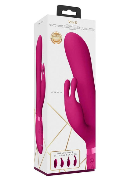 Vive Chou Rechargeable Silicone G-Spot Rabbit and Clitoral Stimulator