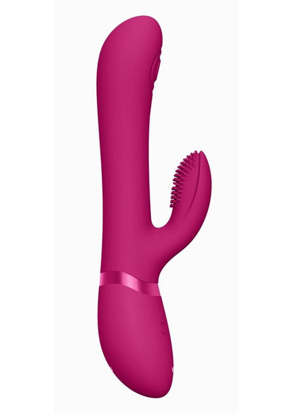 Vive Etsu Rechargeable Silicone Pulse Wave G-Spot Rabbit and Clitroal Stimulator