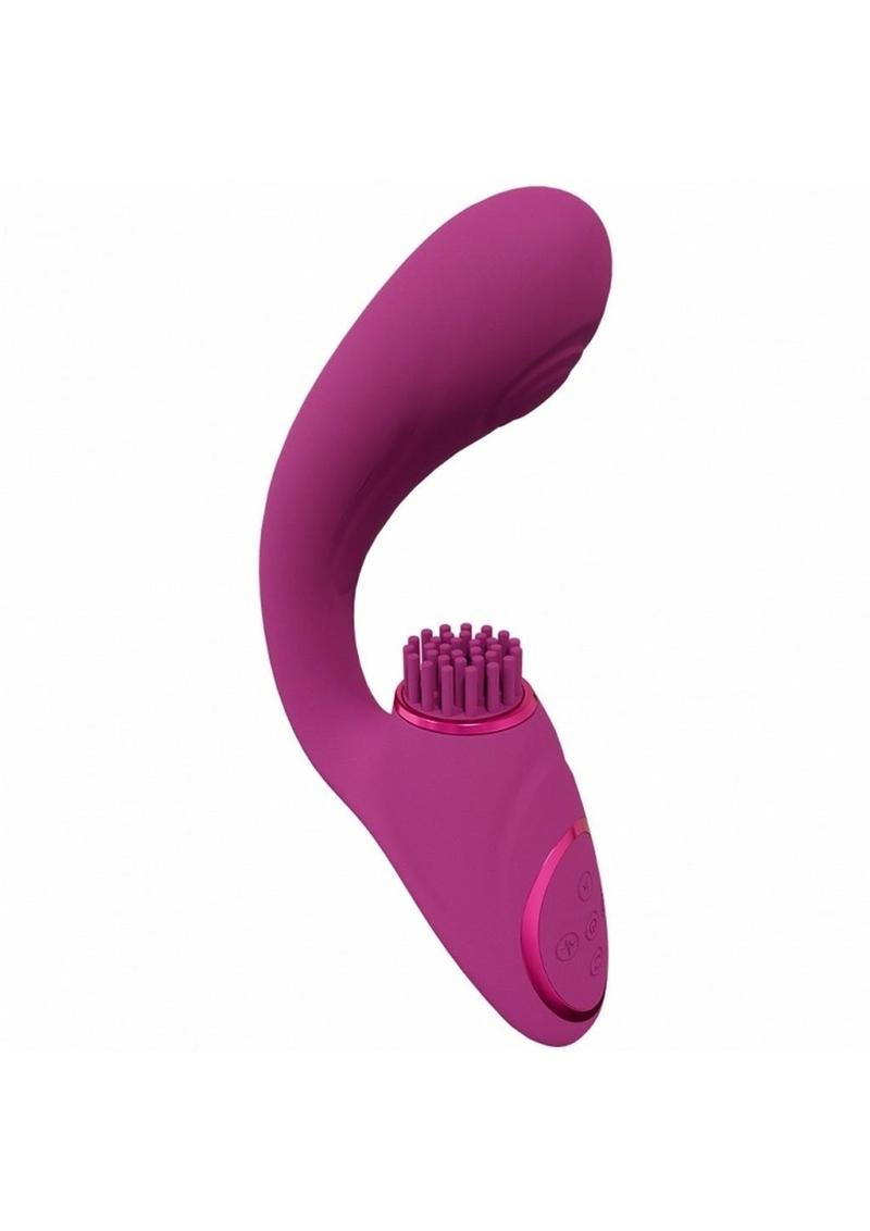 Vive Gen Rechargeable Silicone Triple Motor G-Spot Vibrator with Pulse Wave